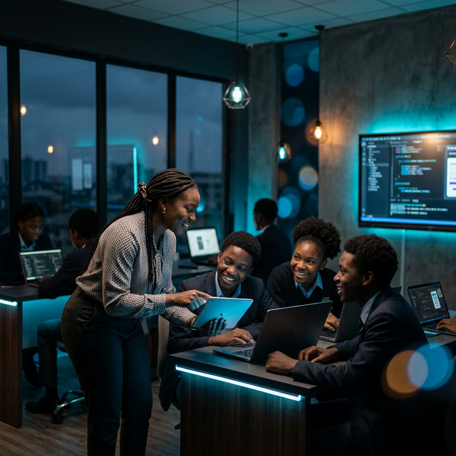 Cinematic Nigerian Teacher Experience